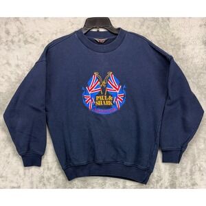 Paul & Shark Yachting‎ Men's Embroidered Sweatshirt Size M Navy 100% Pure Cotton